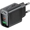 Įkroviklis Acefast A98 30W GaN USB-C/USB-A juodas