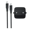 Acefast Įkroviklis jungiama į tinklą USB-C 30W GaN su kablem USB-C - Lightning 1.2m - juoda