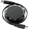 Acefast C13-03 USB-C – USB-C 60W kabelis Retractable – juodos spalvos