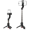 Acefast Selfie stick su automatycznym statywem i pultu Bluetooth 63 cm - juoda