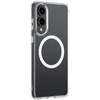 AmazingThing Minimal Mag dėklas su Magnetic Ring skirtas Samsung Galaxy S25 Edge – skaidrus
