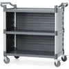 Amer Box Padavėjo aptarnavimo vežimėlis su šoninėmis panelėmis iki 150 kg, 3 lentynų, 842x486 mm