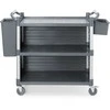 Amer Box Padavėjo aptarnavimo vežimėlis su šoninėmis panelėmis iki 150 kg, 3 lentynų, 842x486 mm