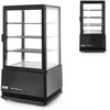 Arktic Šaldoma konditerijos vitrina, 3 lentynos, 68L LED - juoda
