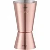 Bar Up Jigger dvipusis barmeno matas gėrimams, varinis, 25/50 ml