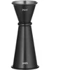 Bar Up Dvipusis barmeno matavimo puodelis su žiedu 25 ml 50 ml - juodas