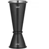 Bar Up Dvipusis barmeno matavimo puodelis su žiedu 25 ml 50 ml - juodas