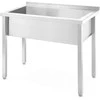 Baseinas zlew gastronomiczny jednokomorowy spawany Budget Line STAL 1000 x 600 x 850 mm - Hendi 816714