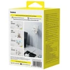 „Baseus EnerCore CG11 70W 6 viename“ kelioninis adapteris su ištraukiamu USB-C laidu – baltas