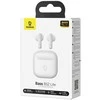 Baseus Belaidės Bluetooth 6.0 ausinės Bass BS2 Lite su įkrovimo dėklu, baltos