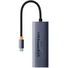 Baseus UltraJoy Series 5w1 USB-C | 1x HDMI4K@30Hz | 4x USB-A 3.0 pilka