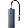 Baseus UltraJoy Series 5w1 USB-C | 1x HDMI4K@30Hz | 4x USB-A 3.0 pilka