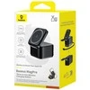 Baseus MagPro 3in1 25W MagSafe Compatible belaidis įkroviklis skirtas telefonui ir išmaniam laikrodžiui - juodos spalvos