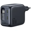 Baseus Sieninis įkroviklis EnerCore CJ11 67W 2xUSB-C su ištraukiamu USB-C kabeliu 0.8m, juodas