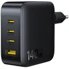 Baseus Sieninis įkroviklis EnerFill FH11 140W USB-A + 3xUSB-C QC PD3.1, juodas