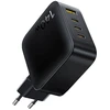Baseus Sieninis įkroviklis EnerFill FH11 140W USB-A + 3xUSB-C QC PD3.1, juodas