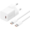 Baseus GaN5 USB-C 30W su kablem Baseus Dynamic 3 USB-C 100W 1m - balta