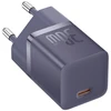 Baseus GaN5 30W USB-C EU su violetinis kabelis Baseus Dynamic 3 USB-C 100W 1m - violetinė