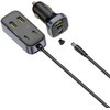 Baseus BackseatPal L1 110W automobilinis įkroviklis 3 x USB-A + 3 x USB-C su 1.5m Extension Kabelis - juodos spalvos