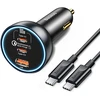 Baseus 160W su technologija Qualcomm Quick Charge 5 2x USB-C + 1x USB-A - pilka