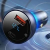 Baseus Particular 65W USB-A USB-C QC PPS su wyświelaczem cyfrowym - ciemnoszara
