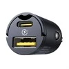 Baseus Tiny Star Mini Car Charger USB-A/USB-C 30W Cosmic Juodas