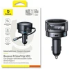 „Baseus PrimeTrip VR1“ 60 W USB-A USB-C su ištraukiamu USB-C laidu - juoda