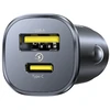 Baseus Automobilinis įkroviklis GoTrip 30W 12-24V USB-A + USB-C QC PD, juodas