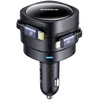 Baseus Enjoyment Max automobilinis įkroviklis with USB-C+Lightning cables 60W juodos spalvos