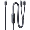 Baseus Laidas Baseus Flash 4 140W 2in1 USB-C į USB-C + USB-C 1,5 m - juodas