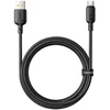 Baseus Silky 3A USB-A – USB-C kabelis 1 m – juodas