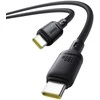 Baseus Silky Şarj Kablo TYPE-C-C 1m-Syh USB cable USB C Juodas