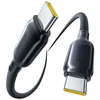 Baseus PicoGo Fast Charging Data Cable USB-C – USB-C 240W 1m Cosmic juodos spalvos