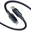 Baseus PicoGo Fast Charging Data Cable USB-C – USB-C 240W 1m Cosmic juodos spalvos