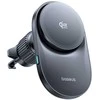 Baseus PrimeTrip VC2 Pro su ładowarką Qi2.2 su wentylatorem na kratkę nawiewu - juoda