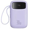 Baseus QPow 2 10000mAh 30W 2xUSB-C maitinimo blokas (violetinė)