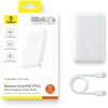 Baseus EnerFill FP21 10000 mAh 22.5W USB-A USB-C balta