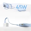 Baseus Powerbank 10000mAh 45W su kablem USB-C iPhone Lightning - mėlyna