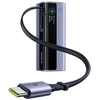 LiPo išorinis akumuliatorius (Powerbank) 20000mAh 145W, su įmontuotu USB-C kabeliu, USB-A, USB-C pilkas EnerGeek GR11 BASEUS