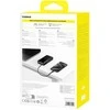 Powerbank Baseus Bipow 2 20000mah 20W su ekranėliu ir įmontuotu kabeliu USB-C - juodos spalvos