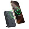 Baseus Powerbank magnetyczny 10000mAh su podstawką wbudowanym kablem USB-C Qi2 MagSafe 30W - juoda