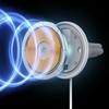 Baseus CW01 magnetinis automobilinio telefono laikiklis prie ventiliacijos tinklelio su automobiliniu įkrovikliu USB-C, 15W + 25W (baltas)