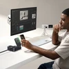 „Baseus 6-in-1“ belaidė įkrovimo stotelė USB-A, USB-C, 2 x kintamosios srovės lizdai, 67 W - juoda