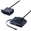 Stacja ładująca Baseus Nomos NH21 6w1 245W bezprzewodowa su dwoma zwijanymi kablami USB-C - juoda