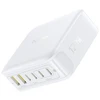 „Baseus“ įkroviklis „Baseus EnerFill FH21“ įkrovimo stotelė 120 W, 4xUSB-C + 2xUSB-A, balta