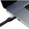 USB laidas Baseus Bright Mirror 2 Type-C į MicroUSB/Type-C/Lightning 3.5A 1.1m juodas CAMJ010201