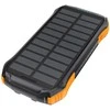 Choetech B659 Solar Power Bank su indukciniu įkrovimu 2x USB 10000mAh Qi 5W - juoda - oranžinė