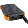 Choetech B659 Solar Power Bank su indukciniu įkrovimu 2x USB 10000mAh Qi 5W - juoda - oranžinė