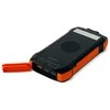 Choetech B567 saulės energijos blokas su indukciniu įkrovimu 3x USB 20000mAh 20W / QC 18W / Qi 10W (juodai oranžinė)
