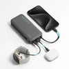 Cuktech CUKP200NGLDG 55W 20000mAh Powerbank with Built-in USB-C Cable – pilkos spalvos